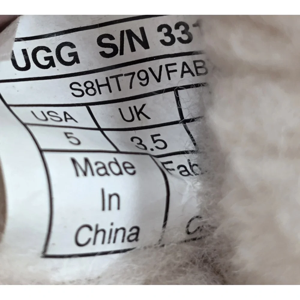 UGG Ansley Slippers Womens 5 Chestnut Sheepskin Moccasin Cozy - Picture 11 of 12